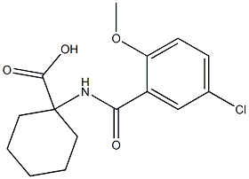 1-[(5-chloro-2-methoxybenzene)amido]cyclohexane-1-carboxylic acid|