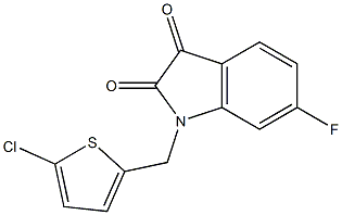 1-[(5-chlorothiophen-2-yl)methyl]-6-fluoro-2,3-dihydro-1H-indole-2,3-dione