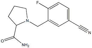 1-[(5-cyano-2-fluorophenyl)methyl]pyrrolidine-2-carboxamide