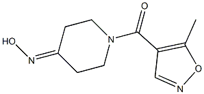 1-[(5-methylisoxazol-4-yl)carbonyl]piperidin-4-one oxime Structure