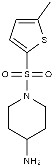 1-[(5-methylthiophene-2-)sulfonyl]piperidin-4-amine