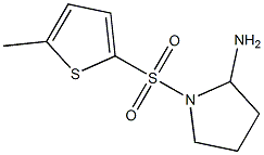 1-[(5-methylthiophene-2-)sulfonyl]pyrrolidin-2-amine Struktur