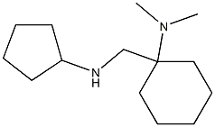 1-[(cyclopentylamino)methyl]-N,N-dimethylcyclohexan-1-amine Struktur