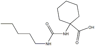 1-[(pentylcarbamoyl)amino]cyclohexane-1-carboxylic acid|