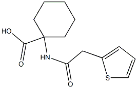 1-[(thien-2-ylacetyl)amino]cyclohexanecarboxylic acid Struktur