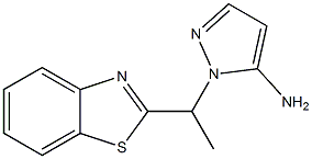 1-[1-(1,3-benzothiazol-2-yl)ethyl]-1H-pyrazol-5-amine Structure