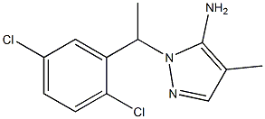 1-[1-(2,5-dichlorophenyl)ethyl]-4-methyl-1H-pyrazol-5-amine Structure