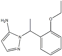 1-[1-(2-ethoxyphenyl)ethyl]-1H-pyrazol-5-amine,,结构式