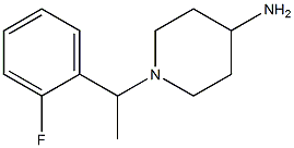 1-[1-(2-fluorophenyl)ethyl]piperidin-4-amine Structure