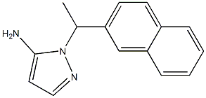 1-[1-(2-naphthyl)ethyl]-1H-pyrazol-5-amine 结构式