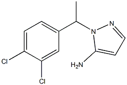 1-[1-(3,4-dichlorophenyl)ethyl]-1H-pyrazol-5-amine Structure