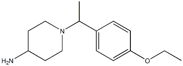 1-[1-(4-ethoxyphenyl)ethyl]piperidin-4-amine Structure