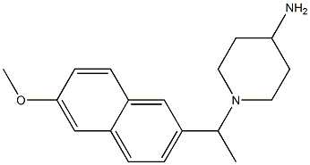 1-[1-(6-methoxynaphthalen-2-yl)ethyl]piperidin-4-amine Structure