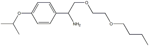 1-[1-amino-2-(2-butoxyethoxy)ethyl]-4-(propan-2-yloxy)benzene Structure