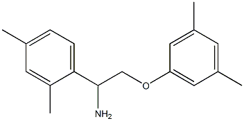 1-[1-amino-2-(3,5-dimethylphenoxy)ethyl]-2,4-dimethylbenzene,,结构式