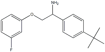 1-[1-amino-2-(3-fluorophenoxy)ethyl]-4-tert-butylbenzene,,结构式