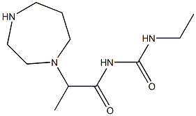 1-[2-(1,4-diazepan-1-yl)propanoyl]-3-ethylurea Structure