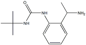 1-[2-(1-aminoethyl)phenyl]-3-tert-butylurea,,结构式