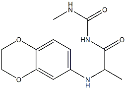 1-[2-(2,3-dihydro-1,4-benzodioxin-6-ylamino)propanoyl]-3-methylurea|