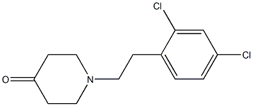 1-[2-(2,4-dichlorophenyl)ethyl]piperidin-4-one Structure