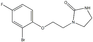 1-[2-(2-bromo-4-fluorophenoxy)ethyl]imidazolidin-2-one Structure