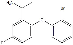 1-[2-(2-bromophenoxy)-5-fluorophenyl]ethan-1-amine 化学構造式