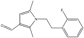 1-[2-(2-fluorophenyl)ethyl]-2,5-dimethyl-1H-pyrrole-3-carbaldehyde Struktur