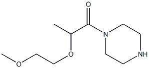 1-[2-(2-methoxyethoxy)propanoyl]piperazine,,结构式