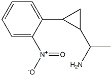 1-[2-(2-nitrophenyl)cyclopropyl]ethan-1-amine Struktur