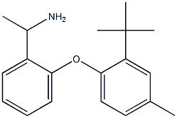1-[2-(2-tert-butyl-4-methylphenoxy)phenyl]ethan-1-amine Struktur
