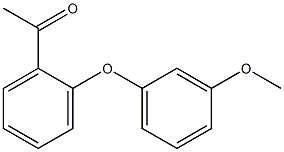 1-[2-(3-methoxyphenoxy)phenyl]ethan-1-one 化学構造式