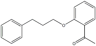 1-[2-(3-phenylpropoxy)phenyl]ethan-1-one 结构式