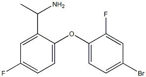 1-[2-(4-bromo-2-fluorophenoxy)-5-fluorophenyl]ethan-1-amine Structure