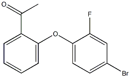 1-[2-(4-bromo-2-fluorophenoxy)phenyl]ethan-1-one Structure