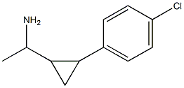 1-[2-(4-chlorophenyl)cyclopropyl]ethan-1-amine 结构式