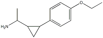 1-[2-(4-ethoxyphenyl)cyclopropyl]ethan-1-amine Struktur