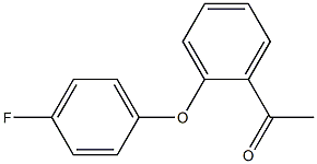 1-[2-(4-fluorophenoxy)phenyl]ethan-1-one Structure