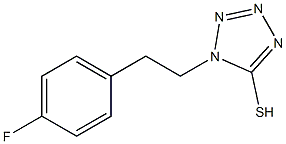 1-[2-(4-fluorophenyl)ethyl]-1H-1,2,3,4-tetrazole-5-thiol,,结构式