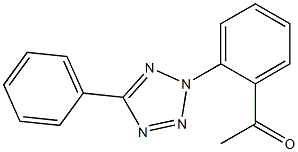 1-[2-(5-phenyl-2H-1,2,3,4-tetrazol-2-yl)phenyl]ethan-1-one,,结构式