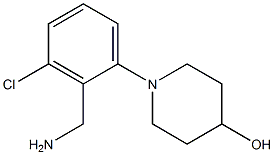 1-[2-(aminomethyl)-3-chlorophenyl]piperidin-4-ol Structure