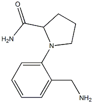 1-[2-(aminomethyl)phenyl]pyrrolidine-2-carboxamide,,结构式