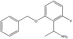 1-[2-(benzyloxy)-6-fluorophenyl]ethan-1-amine 化学構造式