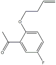  1-[2-(but-3-en-1-yloxy)-5-fluorophenyl]ethan-1-one