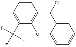 1-[2-(chloromethyl)phenoxy]-2-(trifluoromethyl)benzene 化学構造式