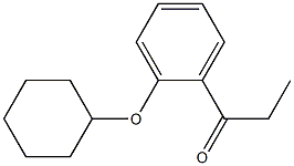 1-[2-(cyclohexyloxy)phenyl]propan-1-one Structure