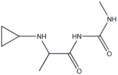 1-[2-(cyclopropylamino)propanoyl]-3-methylurea,,结构式