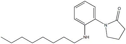 1-[2-(octylamino)phenyl]pyrrolidin-2-one 结构式