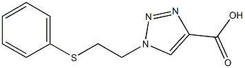 1-[2-(phenylsulfanyl)ethyl]-1H-1,2,3-triazole-4-carboxylic acid Structure