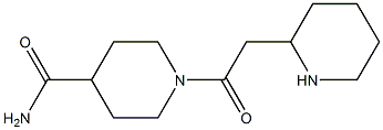 1-[2-(piperidin-2-yl)acetyl]piperidine-4-carboxamide 化学構造式