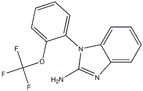 1-[2-(trifluoromethoxy)phenyl]-1H-1,3-benzodiazol-2-amine,,结构式